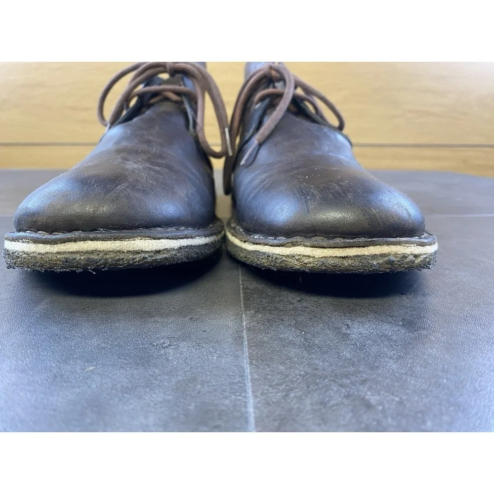 UGG Men's Leighton Chukka Lace Up Brown Leather Boot Size 13